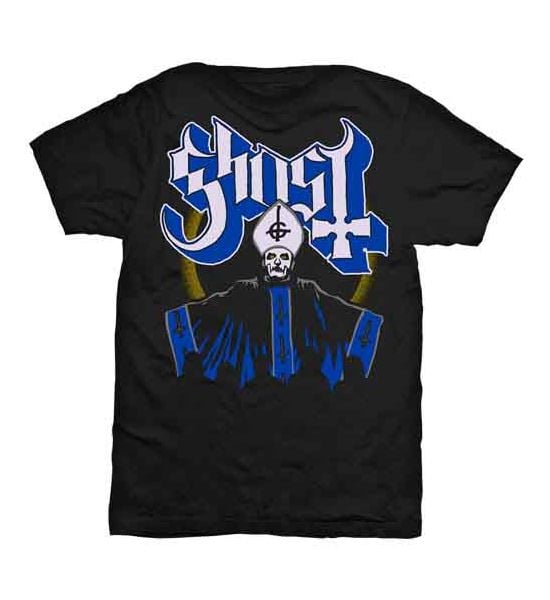 Ghost: Papa & Band - Black T-Shirt