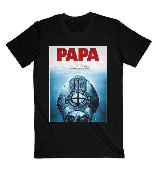 Ghost: Papa Jaws - Black T-Shirt