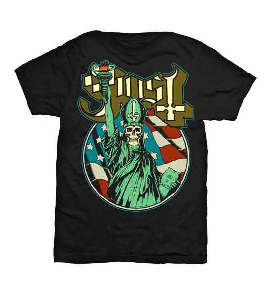 Ghost: Statue of Liberty - Black T-Shirt