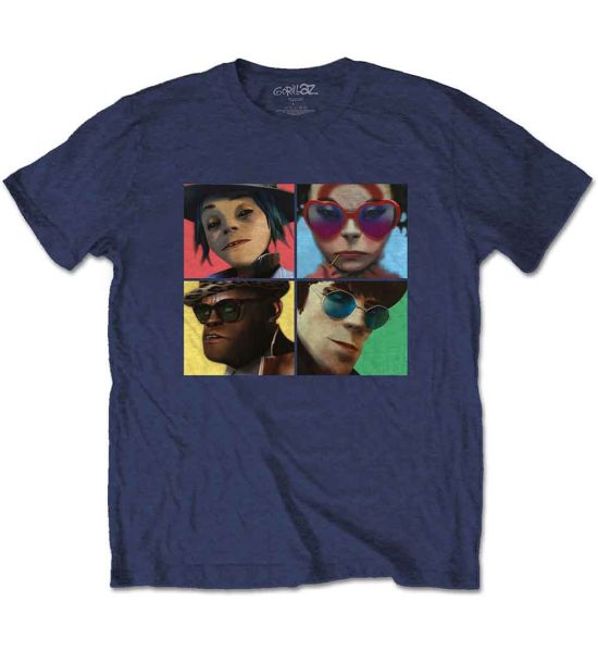 Gorillaz: Humanz - Navy Blue T-Shirt