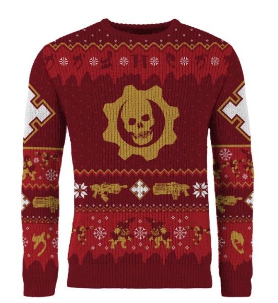 Gears Of War: Gear-ing Up For Gifts Christmas Jumper (Includes Fruitcake Weapon Set DLC)