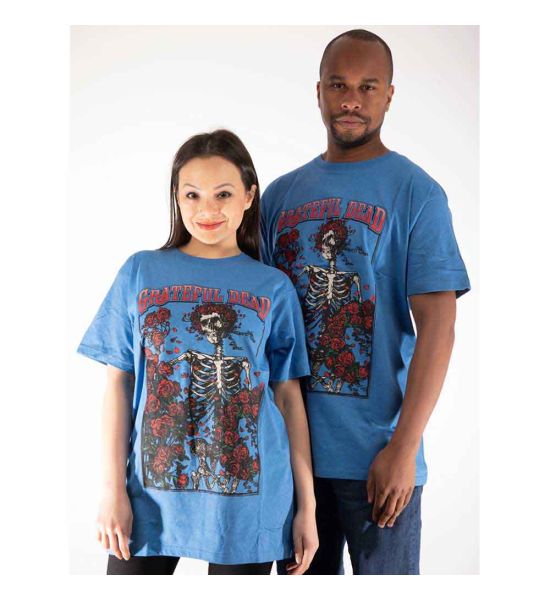 Grateful Dead: Bertha & Logo - Blue T-Shirt