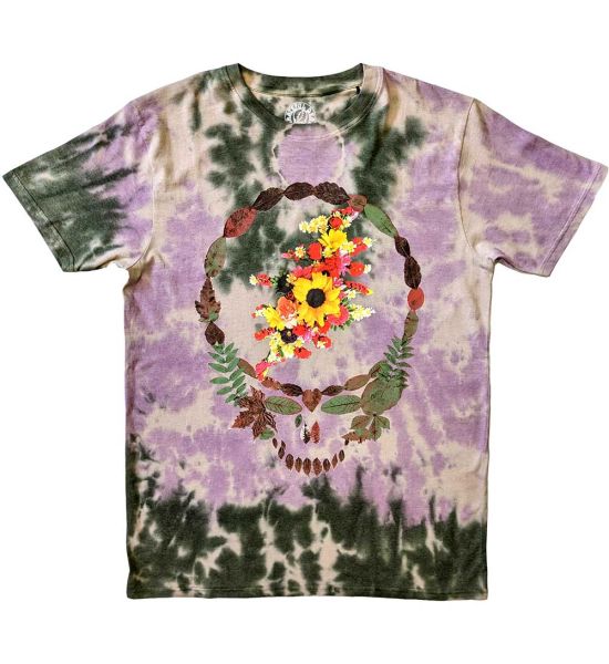 Grateful Dead: Dead Leaves & Bouquet (Dip Dye, Dye Wash) - Neutral T-Shirt