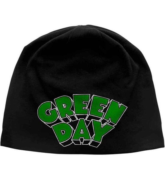 Green Day: Dookie Logo (Discharge Print) - Black Beanie Hat Preorder