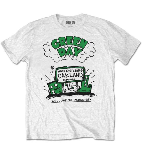 Green Day: Welcome to Paradise - White T-Shirt