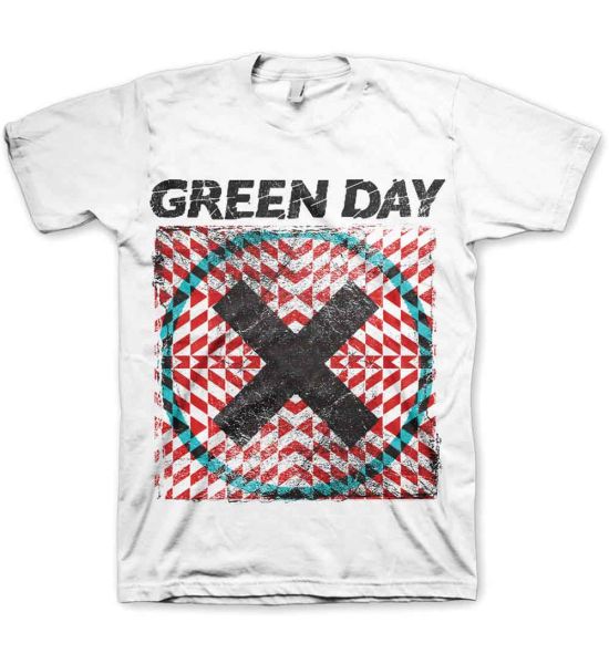 Green Day: Xllusion - White T-Shirt