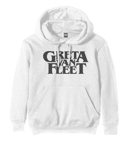 Greta Van Fleet: Logo - White Pullover Hoodie