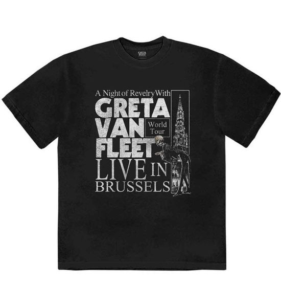 Greta Van Fleet: Night of Revelry - Black T-Shirt