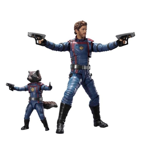 Guardians of the Galaxy 3: Star Lord & Rocket Raccoon S.H. Figuarts Action Figures (6-15cm)