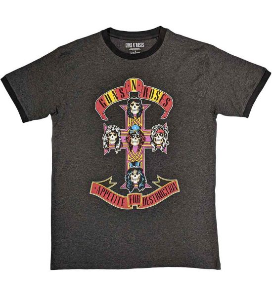 Guns N' Roses: Appetite for Destruction - Charcoal Grey T-Shirt