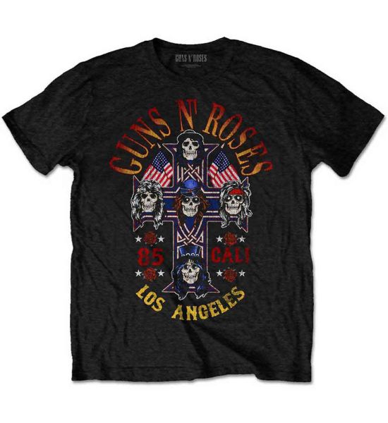 Guns N' Roses: Cali' '85 - Black T-Shirt