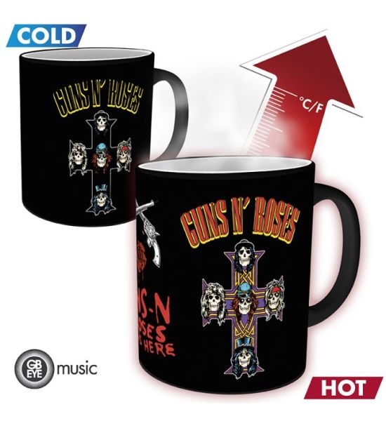 Guns N Roses: Cross Heat Change Mug (320ml)