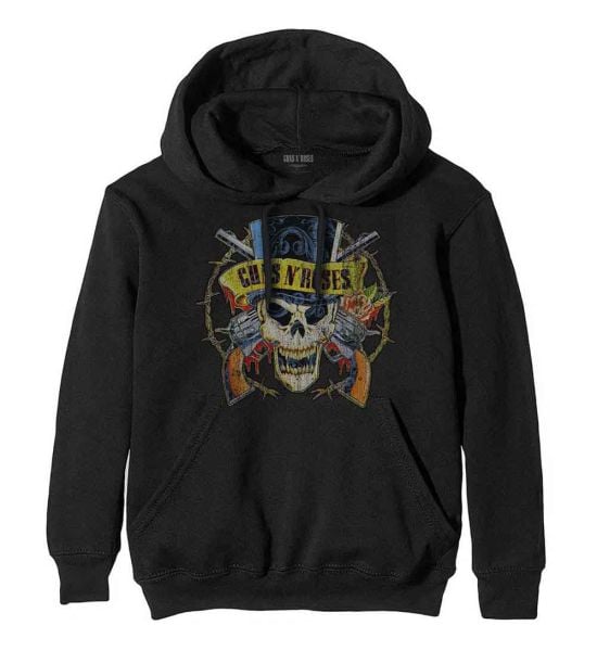 Guns N' Roses: Top Hat - Black Pullover Hoodie