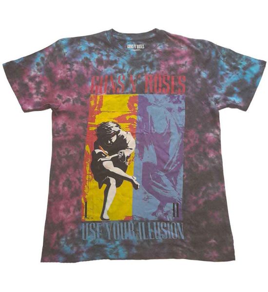 Guns N' Roses: Use Your Illusion (Dye Wash) - Blue T-Shirt