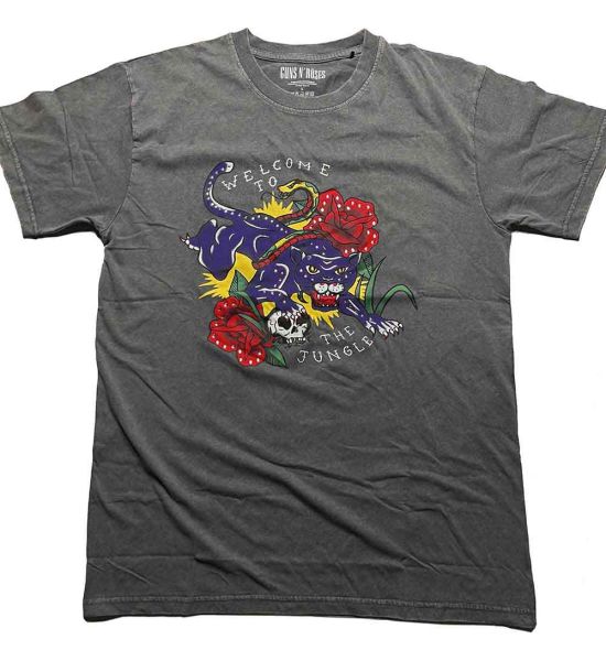 Guns N' Roses: Welcome to the Jungle (Embellished) - Grey T-Shirt