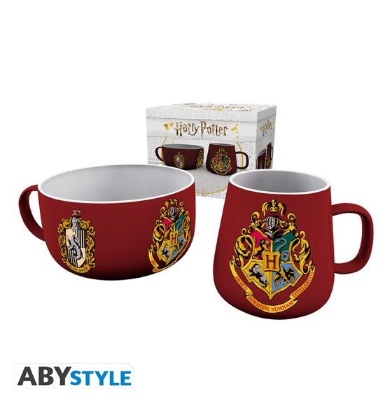 Harry Potter: Crests Mug & Bowl Breakfast Set