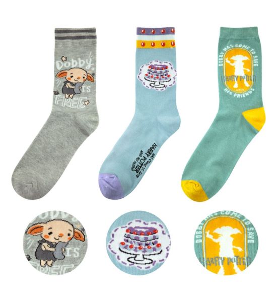 Harry Potter: Dobby Socks 3-Pack Preorder