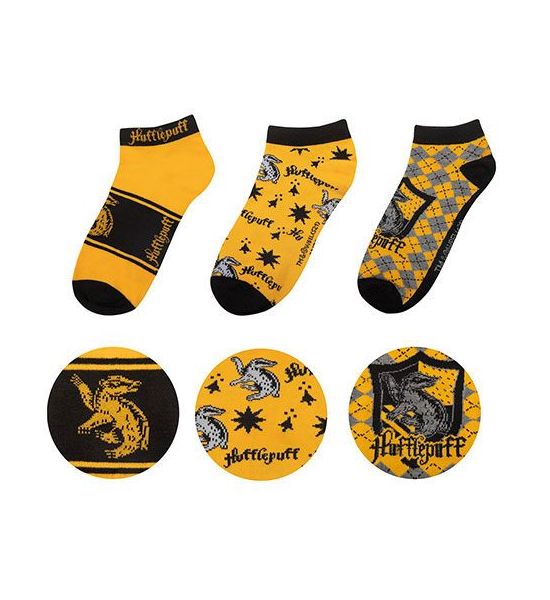 Harry Potter: Hufflepuff Ankle Socks 3-Pack Preorder