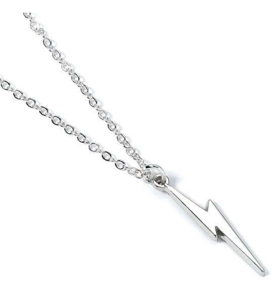 Harry Potter: Lightning Bolt Pendant & Necklace (Silver Plated)