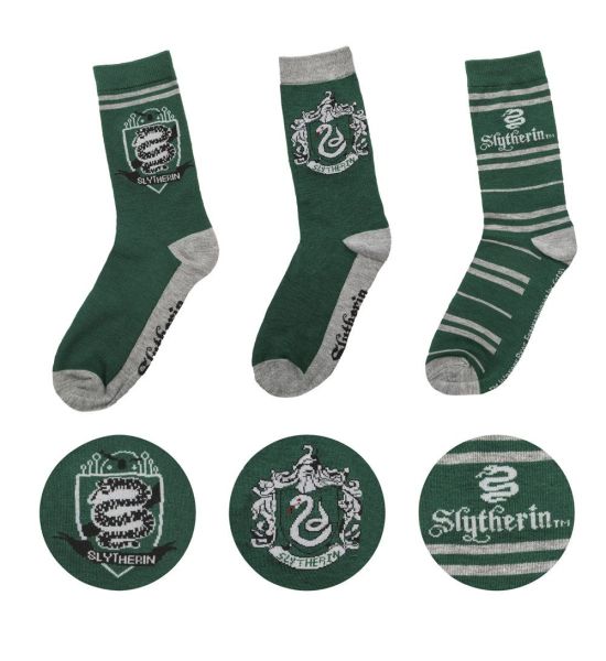 Harry Potter: Slytherin Socks 3-Pack Preorder