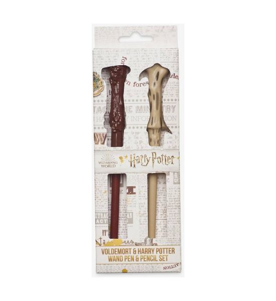 Harry Potter: Voldemort & Harry Wand Pen & Pencil Set