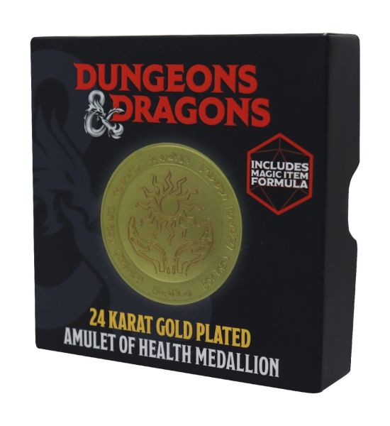 Dungeons & Dragons: 24K Gold Plated Limited Edition Amulet of Health Medalion