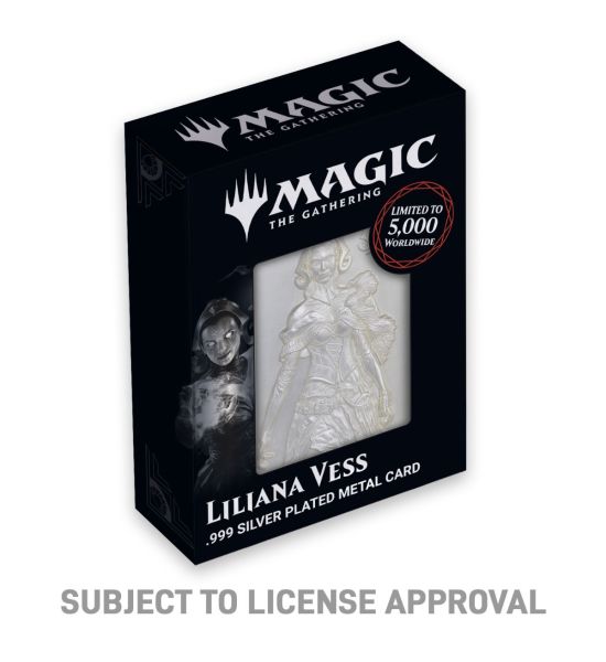 Magic The Gathering: Limited Edition .999 Silver Plated Liliana Metal Collectible