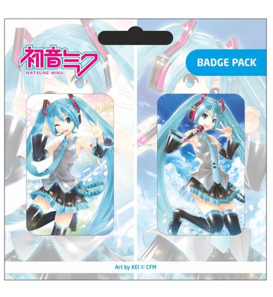 Hatsune Miku: Pin Badges 2-Pack Set A Preorder