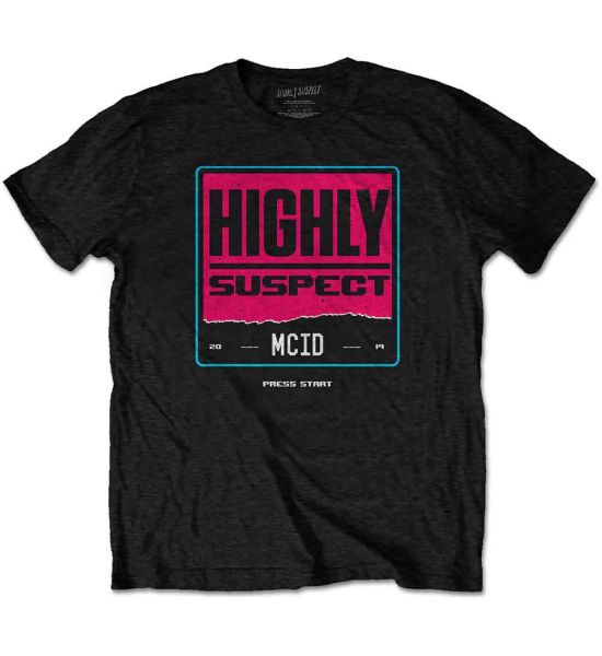 Highly Suspect: Press Start - Black T-Shirt