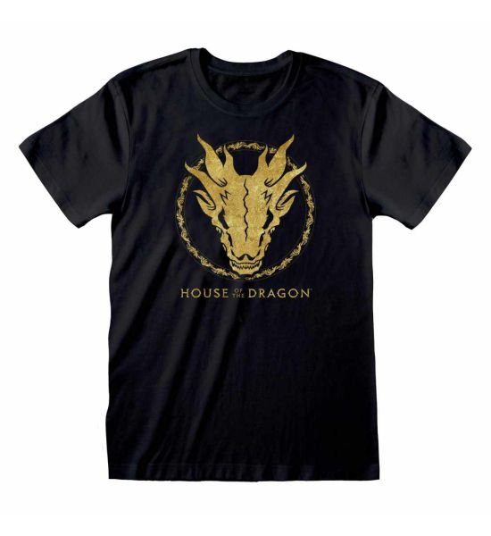 Game of Thrones: House Of The Dragon Gold Skull T-Shirt