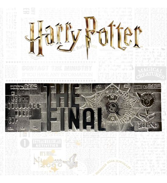 Harry Potter: Limited Edition .999 Silver Plated Quidditch World Cup Ticket