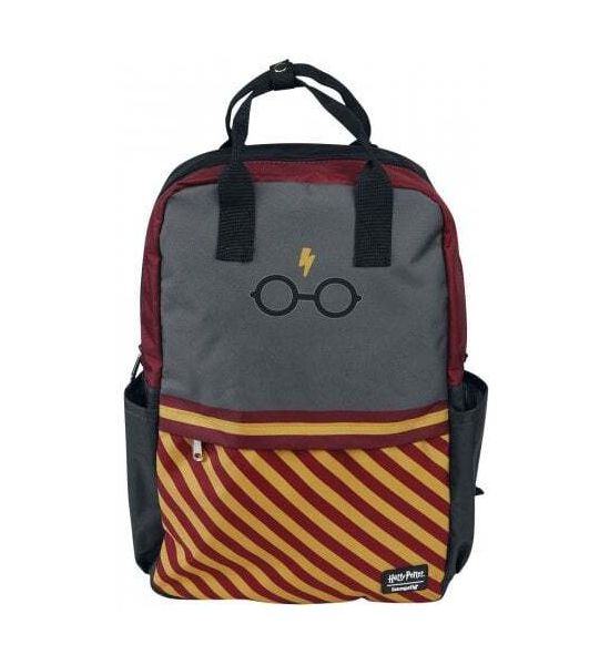 Loungefly Harry Potter: Glasses & Griffindor Stripes Backpack