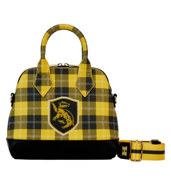 Loungefly Harry Potter: Varsity Hufflepuff Plaid Crossbody Bag