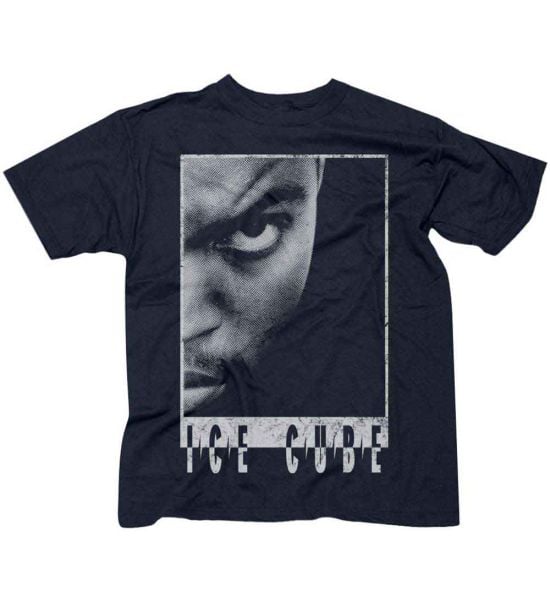 Ice Cube: Half Face - Black T-Shirt