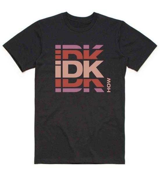 iDKHow: Branded Logo - Black T-Shirt