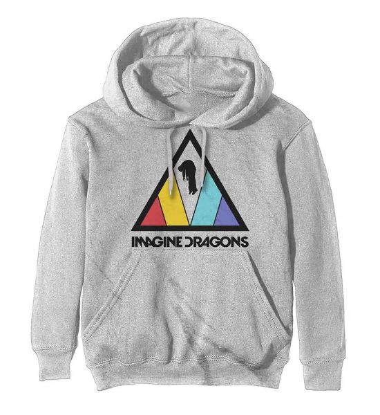 Imagine Dragons: Triangle Logo - Off White Pullover Hoodie