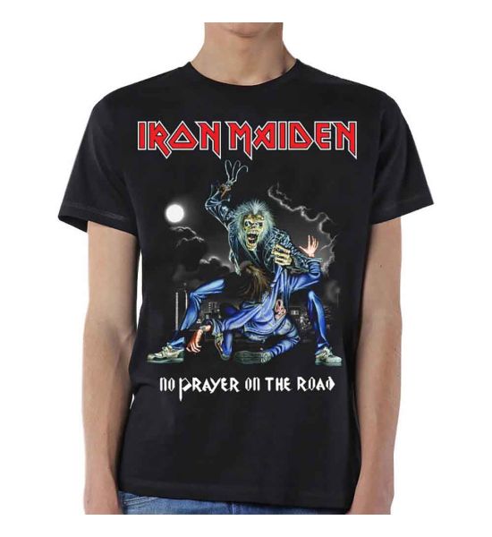 Iron Maiden: No Prayer On The Road - Black T-Shirt