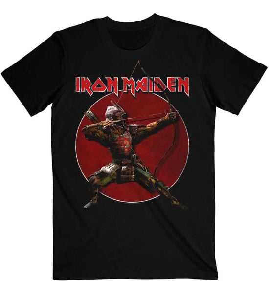 Iron Maiden: Senjutsu Eddie Archer Red Circle - Black T-Shirt