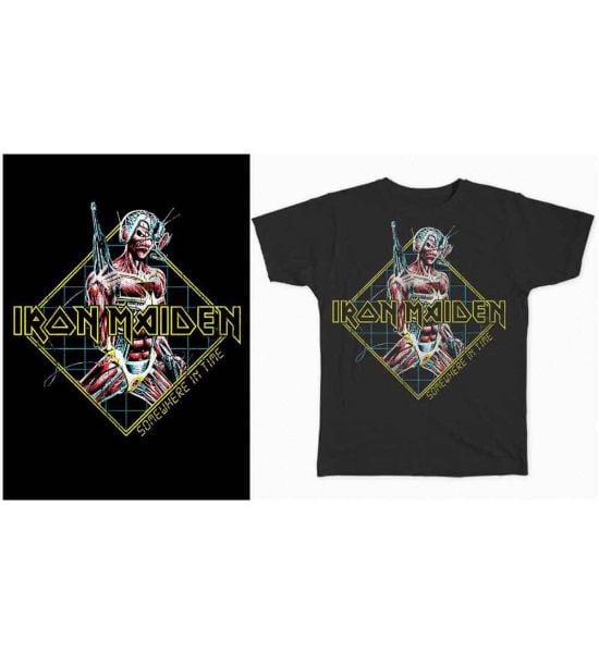 Iron Maiden: Somewhere in Time Diamond - Black T-Shirt