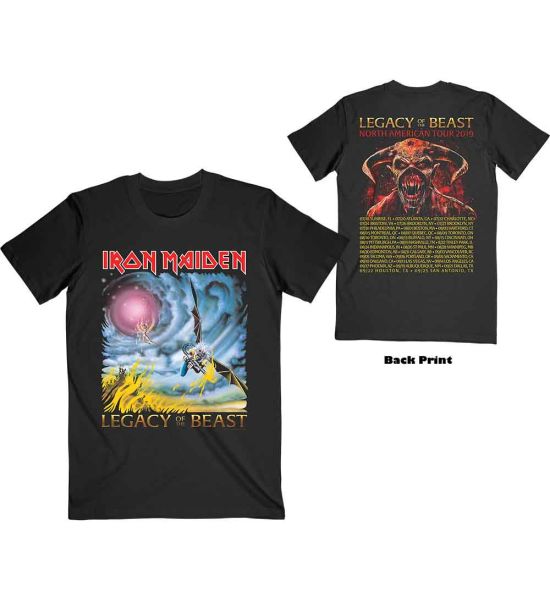 Iron Maiden: The Flight of Icarus (Back Print) - Black T-Shirt