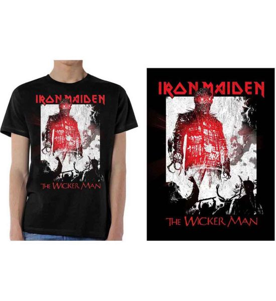 Iron Maiden: The Wicker Man Smoke - Black T-Shirt