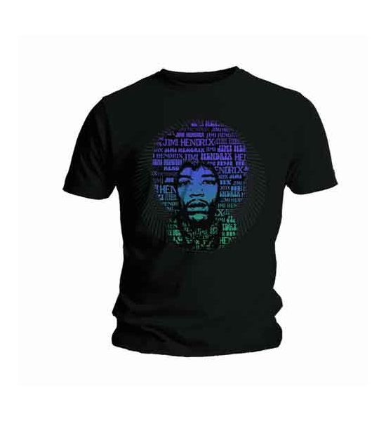 Jimi Hendrix: Afro Speech - Black T-Shirt