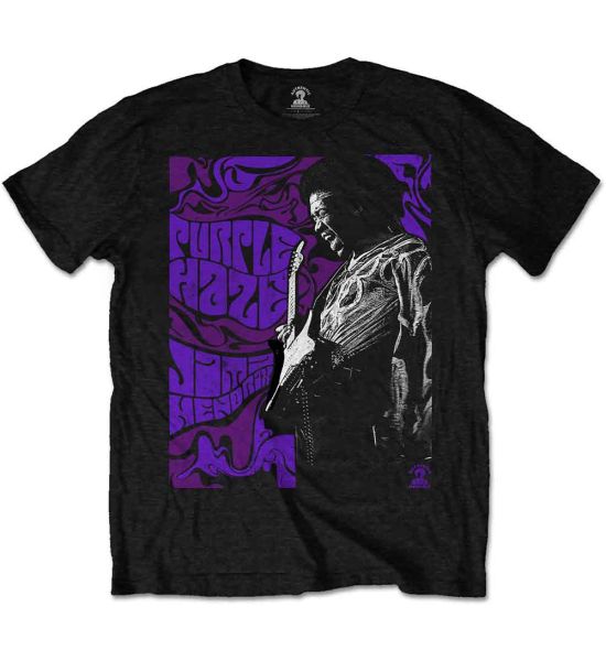 Jimi Hendrix: Purple Haze - Black T-Shirt