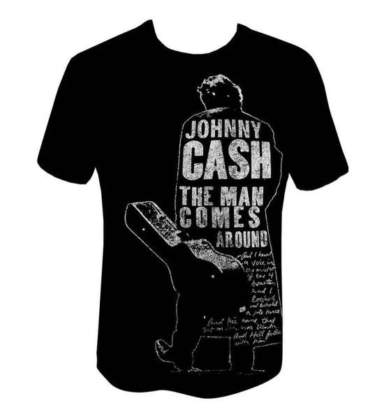 Johnny Cash: Man Comes Around - Black T-Shirt