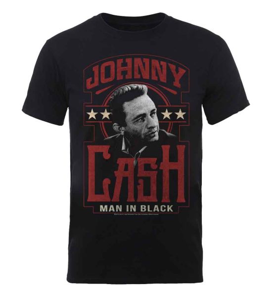 Johnny Cash: Man In Black - Black T-Shirt