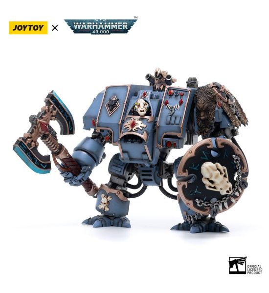 Warhammer 40,000: JoyToy Figure - Space Marines Space Wolves Venerable Dreadnought Brother Hvor (1/18 scale)