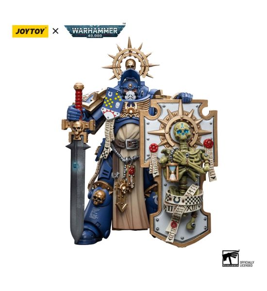 Warhammer 40,000: JoyToy Figure - Ultramarines Primaris Captain with Relic Shield and Power Sword (1/18 scale) Preorder