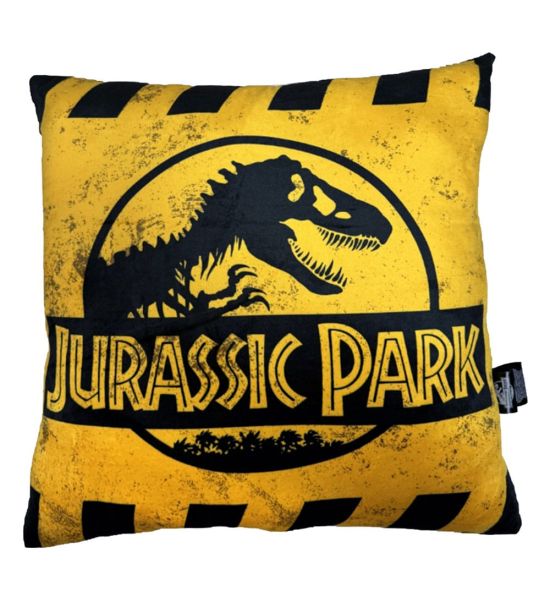 Jurassic Park: Caution Logo Pillow (45cm) Preorder