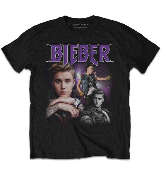 Justin Bieber: JB Homage - Black T-Shirt