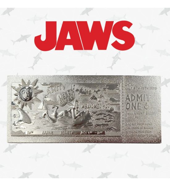 Jaws: Limited Edition .999 Silver Plated Amity Island 50th Annual Regatta Ticket